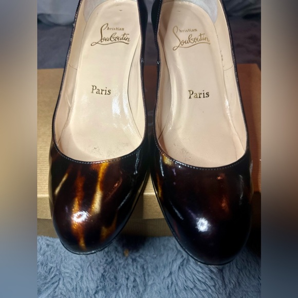 Christian Louboutin Simple Patent Leather Glittart Calf Pumps - Picture 2 of 11